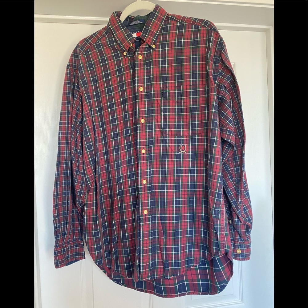 EUC Tommy Hilfiger Men’s Button Down Shirt Size M - Picture 2 of 4